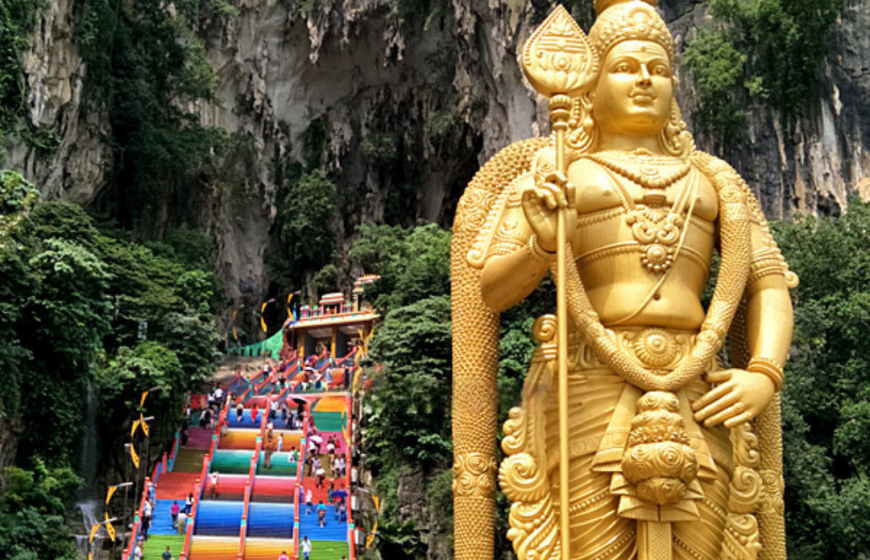 كهوف باتو كيف المعبد الهندي في كوالالمبور - معلومات ماليزيا - سياحة ماليزيا - اماكن سياحية في ماليزيا